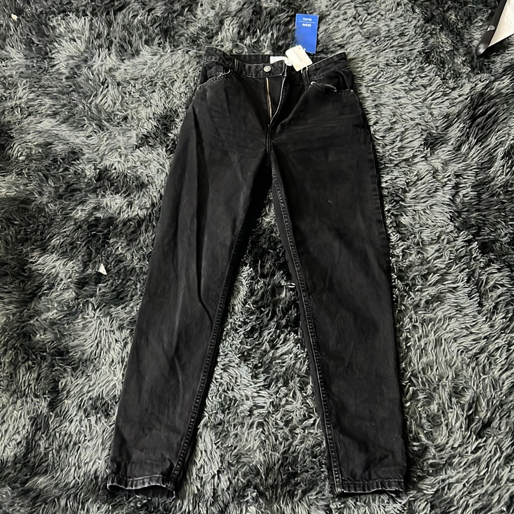 Black high waist mom jeans